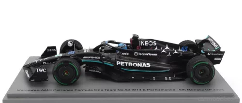 MERCEDES GP  F1 W14 TEAM MERCEDES-AMG PETRONAS FORMULA ONE N 63 5th MONACO GP 2023 GEORGE RUSSEL  MATT BLACK