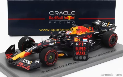 RED BULL  F1  RB19 TEAM ORACLE RED BULL RACING N 1 WORLD CHAMPION WINNER BRITISH GP 2023 MAX VERSTAPPEN  MATT BLUE