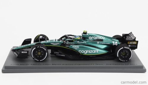 ASTON MARTIN  F1  AMR23 TEAM ARAMCO COGNIZANT N 14 2nd CANADA GP 2023 FERNANDO ALONSO  GREEN