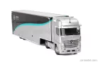 MERCEDES BENZ  ACTROS MP4 1851 TRUCK CAR TRANSPORTER TEAM MERCEDES-AMG PETRONAS F1 FORMULA ONE SEASON 2023  SILVER BLACK GREEN