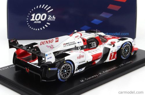 TOYOTA  GR010 3.5L V6 TWIN TURBO HYBRID TEAM GAZOO RACING N 7 24h LE MANS 2023 MIKE CONWAY - KAMUI KOBAYASHI - JOSE MARIA LOPEZ  WHITE RED
