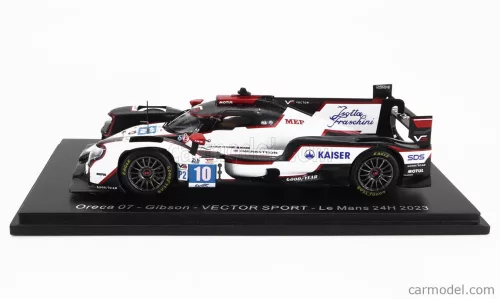 ORECA  07 GIBSON GK428 4.2L V8 TEAM VECTOR SPORT N 10 24h LE MANS 2023 G.AUBRY - R.CULLEN - M.KAISER  WHITE BLACK
