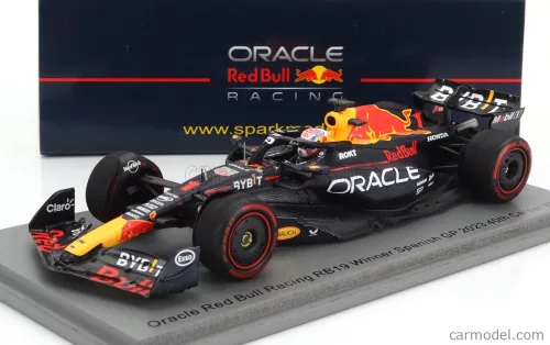 RED BULL  F1  RB19 TEAM ORACLE RED BULL RACING N 1 WORLD CHAMPION (40th CAREER VICTORY) WINNER SPAIN GP 2023 MAX VERSTAPPEN  MATT BLUE