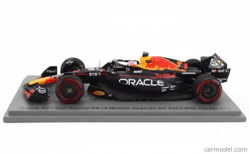 RED BULL  F1  RB19 TEAM ORACLE RED BULL RACING N 1 WORLD CHAMPION (40th CAREER VICTORY) WINNER SPAIN GP 2023 MAX VERSTAPPEN  MATT BLUE