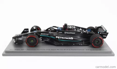 MERCEDES GP  F1 W14 TEAM MERCEDES-AMG PETRONAS FORMULA ONE N 63 3rd SPAIN GP 2023 GEORGE RUSSEL  MATT BLACK
