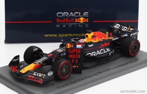 RED BULL  F1  RB19 TEAM ORACLE RED BULL RACING N 1 WORLD CHAMPION WINNER BELGIUM GP 2023 MAX VERSTAPPEN  MATT BLUE