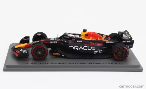 RED BULL  F1  RB19 TEAM ORACLE RED BULL RACING N 1 WORLD CHAMPION WINNER BELGIUM GP 2023 MAX VERSTAPPEN  MATT BLUE