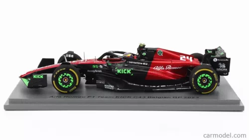 ALFA ROMEO  F1  C43 TEAM ORLEN N 24 BELGIUM GP 2023 GUANYU ZHOU  BLACK RED GREEN