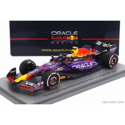   RED BULL  F1  RB19 TEAM ORACLE RED BULL RACING N 11 3rd LAS VEGAS USA GP 2023 SERGIO PEREZ  PURPLE YELLOW RED