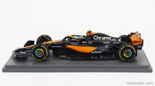 McLAREN  F1  MCL60 TEAM McLAREN N 4 LAS VEGAS GP 2023 LANDO NORRIS  ORANGE BLUE BLACK
