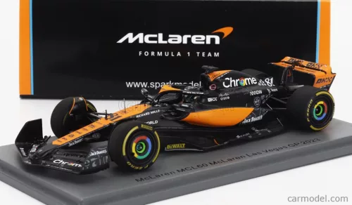 McLAREN  F1  MCL60 TEAM McLAREN N 81 LAS VEGAS GP 2023 OSCAR PIASTRI  ORANGE BLUE BLACK