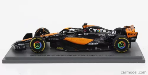 McLAREN  F1  MCL60 TEAM McLAREN N 81 LAS VEGAS GP 2023 OSCAR PIASTRI  ORANGE BLUE BLACK