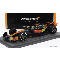   McLAREN  F1  MCL60 TEAM McLAREN N 4 5th ABU DHABI GP 2023 LANDO NORRIS  ORANGE BLUE BLACK