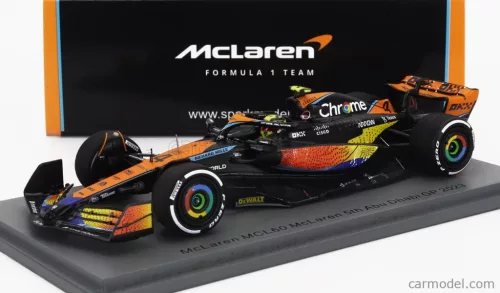 McLAREN  F1  MCL60 TEAM McLAREN N 4 5th ABU DHABI GP 2023 LANDO NORRIS  ORANGE BLUE BLACK