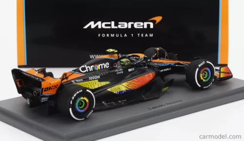 McLAREN  F1  MCL60 TEAM McLAREN N 4 5th ABU DHABI GP 2023 LANDO NORRIS  ORANGE BLUE BLACK