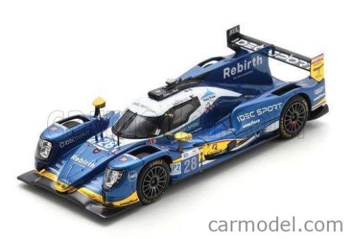 ORECA  07 GIBSON GK428 4.2L V8 TEAM IDEC SPORT N 28 3rd LMP2 CLASS 24h LE MANS 2024 PAUL LAFARGUE - RESHAD DE GERUS - JOB VAN UITERT  BLUE WHITE