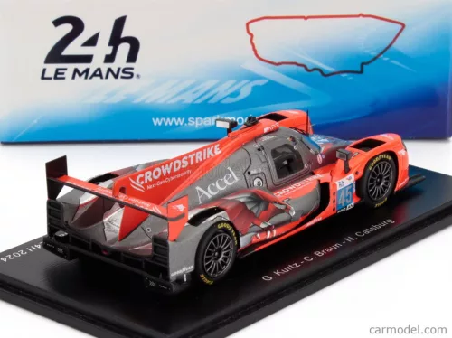 ORECA  07 GIBSON GK428 4.2L V8 TEAM CROWDSTRIKE RACING BY APR N 45 24h LE MANS 2024 COLIN BRAUN - NICKY CATSBURG - GEORGE KURTZ  MATT RED BLACK