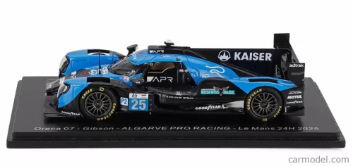 ORECA  07 GIBSON GK428 4.2L V8 TEAM ALGARVE PRO RACING N 25 24h LE MANS 2025 LORENZO FLUXA - MATTHIAS KAISER - THEO POURCHAIRE  BLUE BLACK