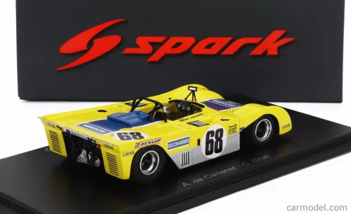 DUCKHAMS  LM72 COSWORTH DFV 3.0L V8 TEAM DUCKHAM'S OIL MOTOR RACING N 68 24h LE MANS 1972 A.DE CADENET - C.CRAFT  YELLOW BLUE SILVER
