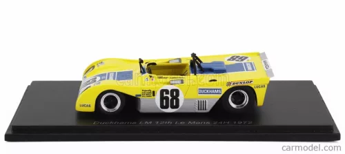 DUCKHAMS  LM72 COSWORTH DFV 3.0L V8 TEAM DUCKHAM'S OIL MOTOR RACING N 68 24h LE MANS 1972 A.DE CADENET - C.CRAFT  YELLOW BLUE SILVER