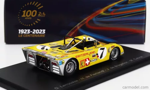 LOLA  T280 COSWORTH DFV 3.0L V8 TEAM ECURIE BONNIER N 7 24h LE MANS 1972 J.DE BRAGATION - M.CABRAL - H.DE FIERLANDT  YELLOW