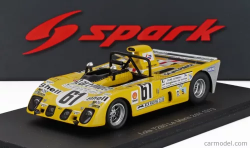 LOLA  T280 COSWORTH DFV 3.0L V8 TEAM D.ROUVEYRAN N 61 24h LE MANS 1973 DANIEL ROUVEYRAN - CHRISTIAN MONS   YELLOW