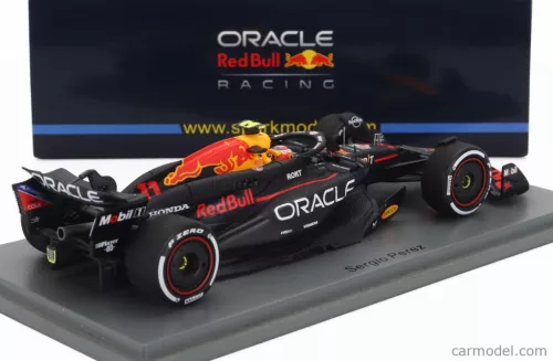 RED BULL  F1  RB20 TEAM ORACLE RED BULL RACING N 11 2nd BAHRAIN GP 2024 SERGIO PEREZ  BLUE YELLOW RED