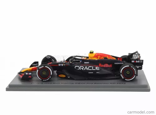RED BULL  F1  RB20 TEAM ORACLE RED BULL RACING N 11 2nd BAHRAIN GP 2024 SERGIO PEREZ  BLUE YELLOW RED