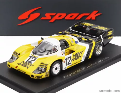 PORSCHE  956 2.6L TWIN TURBO TEAM SORGA JOEST RACING N 12 24h LE MANS 1983 CLEMENS SCHICKENTANZ - VOLKERT MERL - MAURICIO NARVAEZ  YELLOW BLACK