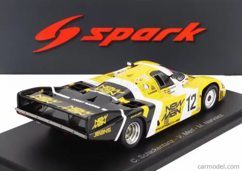 PORSCHE  956 2.6L TWIN TURBO TEAM SORGA JOEST RACING N 12 24h LE MANS 1983 CLEMENS SCHICKENTANZ - VOLKERT MERL - MAURICIO NARVAEZ  YELLOW BLACK