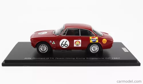 ALFA ROMEO  GIULIA GTA TEAM HONG KONG N 66 SINGAPORE GP 1967 ALBERT POON  RED