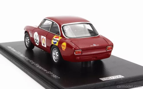 ALFA ROMEO  GIULIA GTA TEAM HONG KONG N 66 SINGAPORE GP 1967 ALBERT POON  RED