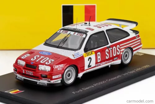 Ford SIERRA RS500 COSWORTH TEAM BASTOS RACING N 2 3rd 24h SPA 1989 EDDY JOOSEN - FRANK BIELA - THOMAS LINDSTROM  RED WHITE