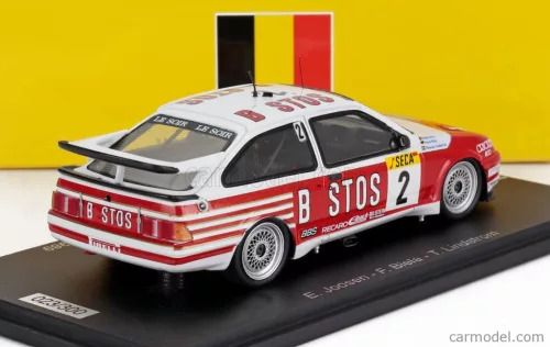 Ford SIERRA RS500 COSWORTH TEAM BASTOS RACING N 2 3rd 24h SPA 1989 EDDY JOOSEN - FRANK BIELA - THOMAS LINDSTROM  RED WHITE