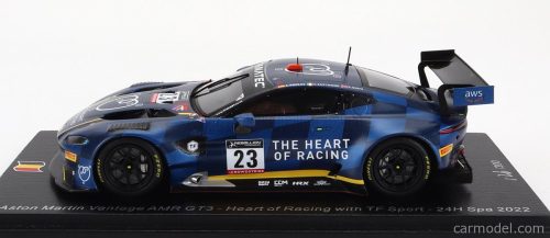 ASTON MARTIN VANTAGE AMR GT3 TEAM HEART OF RACING TF SPORT N 23 24h SPA 2022 R.GUNN - A.RIBERAS - C.EASTWOOD