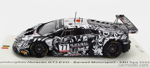 LAMBORGHINI  HURACAN GT3 EVO TEAM BARWELL MOTORSPORT N 77 24h SPA 2022 A.AL HARTHY - S.DE HAAN - A.MACDOWALL - S.MITCHELL