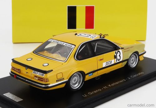 BMW  6-SERIES 635 CSi TEAM JOLLY CLUB ISTRIA N 3 24h SPA 1986 DANIELE GASPARRI - TONY PALMA  - SPIFFERO  YELLOW