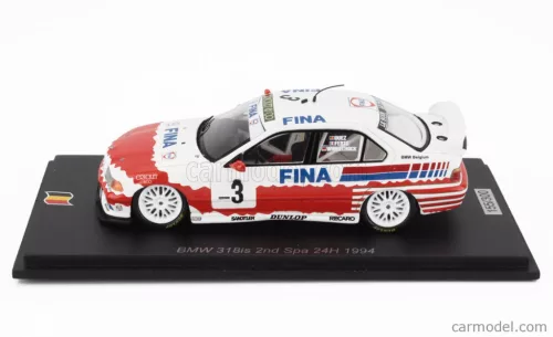 BMW  3-SERIES 318iS TEAM BMW FINA BASTOS N 3 2nd 24h SPA 1994 JOACHIM WINKELHOCK - MARC DUEZ - ALAIN FERTE  RED WHITE
