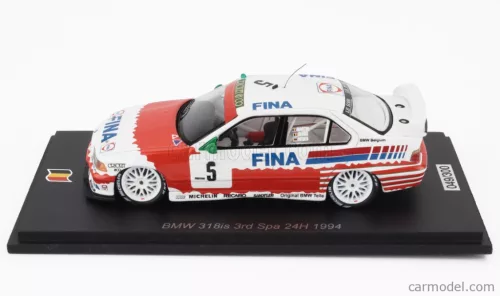 BMW  3-SERIES 318iS TEAM BMW FINA BASTOS N 5 3rd 24h SPA 1994 JEAM MICHEL MARTIN - PATRICK SLAUS - ALTFRID HEGER  RED WHITE