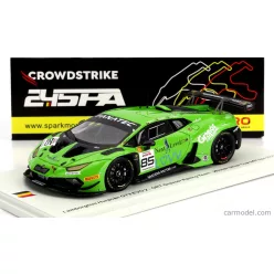   LAMBORGHINI  HURACAN GT3 EVO 2 TEAM GRT GRASSER N 85 WINNER SILVER CUP 24h SPA 2023 C.SCHMID - B.HITES - G.VAN BERLO  GREEN BLACK