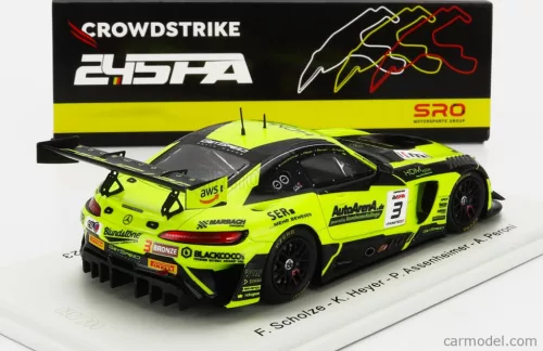 MERCEDES BENZ  AMG GT3 TEAM GETSPEED N 3 24h SPA 2023 F.SCHOLZE - K.HEYER - P.ASSENHEIMER - A.PERONI  YELLOW BLACK