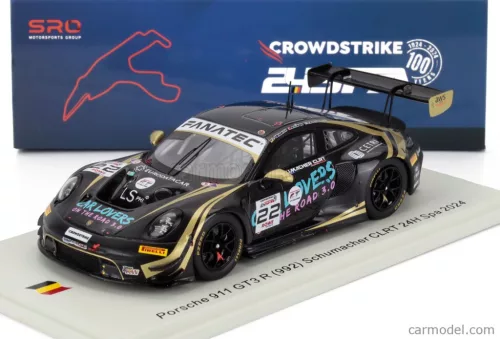 PORSCHE  911 992 GT3 R 4.2L TEAM SCHUMACHER CLRT N 22 24h SPA 2024 AYHANCAN GUVEN - LAURIN HEINRICH - DORIAN BOCCOLACCI  BLACK GOLD