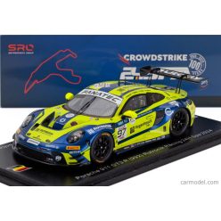  PORSCHE  911 992 GT3 R 4.2L TEAM RUTRONIK RACING N 97 24h SPA 2024 DUSTIN BLATTNER - RICHARD ROBICHON - DENNIS MARSCHALL - LOEK HARTOG  YELLOW BLUE