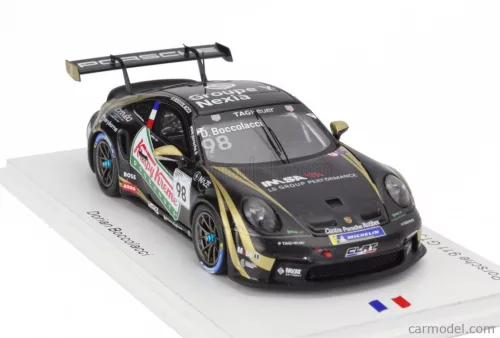 PORSCHE  911 992 GT3 CUP N 98 FRANCE CHAMPION PORSCHE CARRERA CUP 2023 DORIAN BOCCOLACCI  BLACK