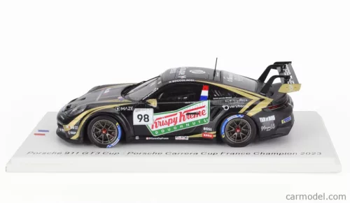 PORSCHE  911 992 GT3 CUP N 98 FRANCE CHAMPION PORSCHE CARRERA CUP 2023 DORIAN BOCCOLACCI  BLACK