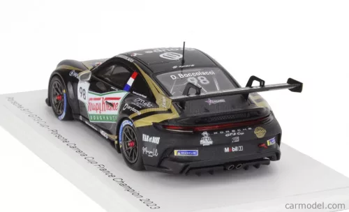 PORSCHE  911 992 GT3 CUP N 98 FRANCE CHAMPION PORSCHE CARRERA CUP 2023 DORIAN BOCCOLACCI  BLACK