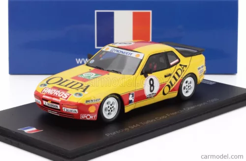 PORSCHE  944 TURBO N 8 CUP CHAMPION FRANCE 1988 ANDRE BOURDON  YELLOW RED
