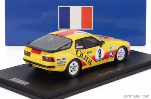 PORSCHE  944 TURBO N 8 CUP CHAMPION FRANCE 1988 ANDRE BOURDON  YELLOW RED
