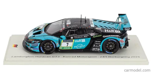 LAMBORGHINI  HURACAN GT3 EVO II TEAM KONRAD MOTORSPORT N 7 24h NURBURGRING 2025 DANNY SOUFI - MAXIMILIAN PAUL - PETER ELKMANN - PAVEL LEFTEROV  GREEN BLACK