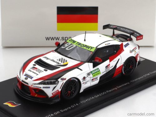 TOYOTA  SUPRA GR GT4 TEAM TOYOTA GAZOO RACING N 90 EUROPE CHAMPION DTM TROPHY 2022 TIM HEINEMANN  WHITE RED BLACK